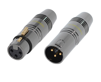 DAXX T361/362 Коннектор XLR 3-х контактный под распайку "папа" или "мама" для кабеля D=9.0мм -1шт-