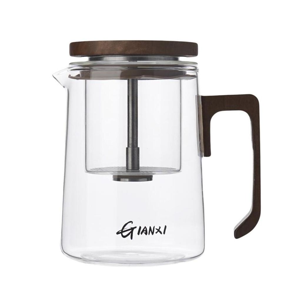 Чайник 500 мл с фильтром типод Гунфу d 9,6/8,6 см h14 см пуш механизм слива термостекло Barbossa