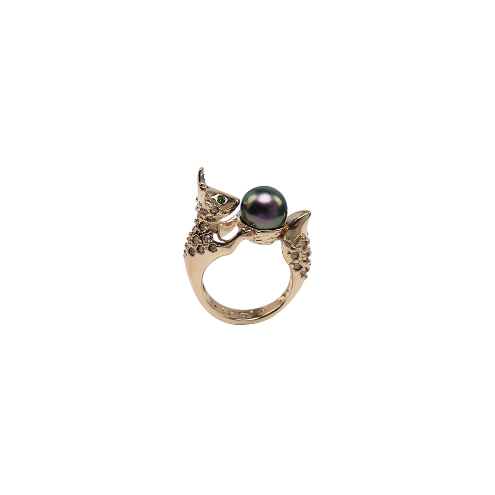 "Белка" кольцо в золотом покрытии из коллекции "Волшебный лес" от Jenavi