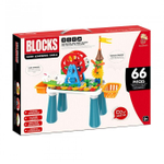 PITUSO  Стол для игры с конструктором, в компл. с конструктором (66эл.) (50*22,5*53 см)