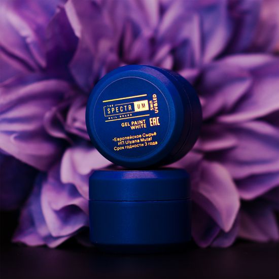 Гель-краска с липким слоем Spectrum белая 5 гр.