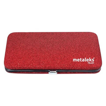 *Чехол магнитный T6-01 для шести инструментов Красный (блестки) Metaleks