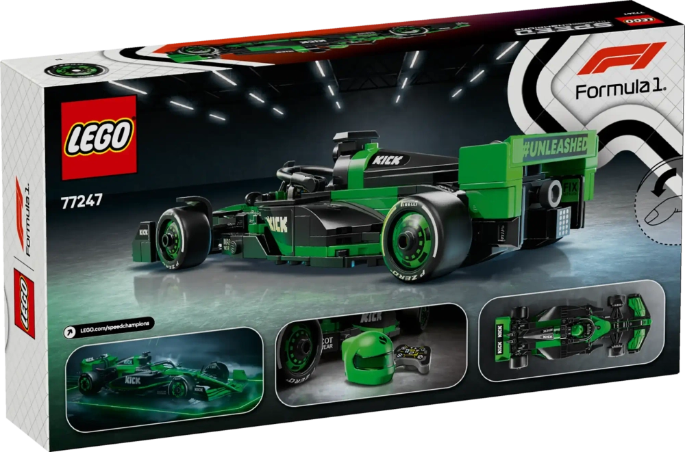 Конструктор LEGO Speed Champions 77247 Гоночный автомобиль KICK Sauber F1 Team C44
