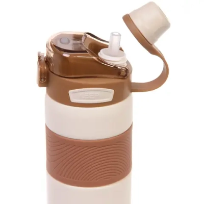 Термос 800мл «Фитнесс», цвет молочный