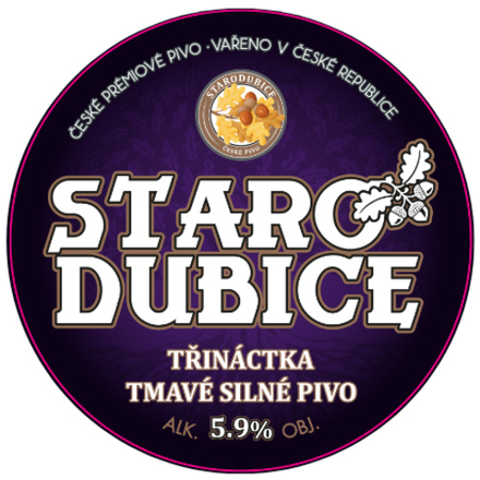 Пиво Стародубице Тринактка Тмаве Сильне Пиво / Starodubice Trinactka Tmave Silne Pivo 30л - кег