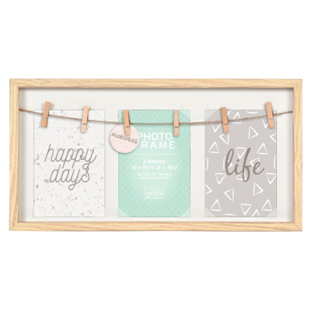 Innova PI08352 фоторамка 3 x 10*15 или 2 х 13*18 Modena бежевая, МДФ | Innova