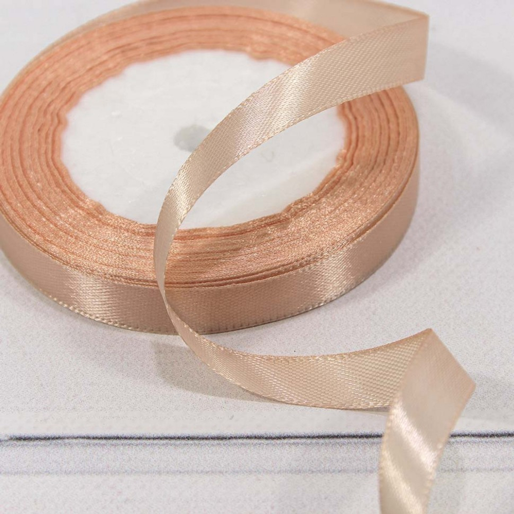 Лента Атласная 1,2см х 28м Сатин (Розовый)