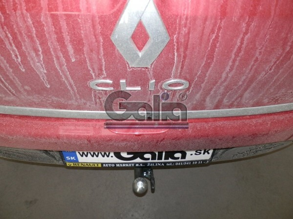 Фаркоп оцинкованный Galia R080A для Renault Clio хетчбек 2005-2012, 2012-(паспорт и сертификат в комплекте)(без электрики)