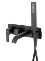 Смеситель для ванны встраиваемый WONZON & WOGHAND FLEX, Черный матовый (WW-88889072-MB)