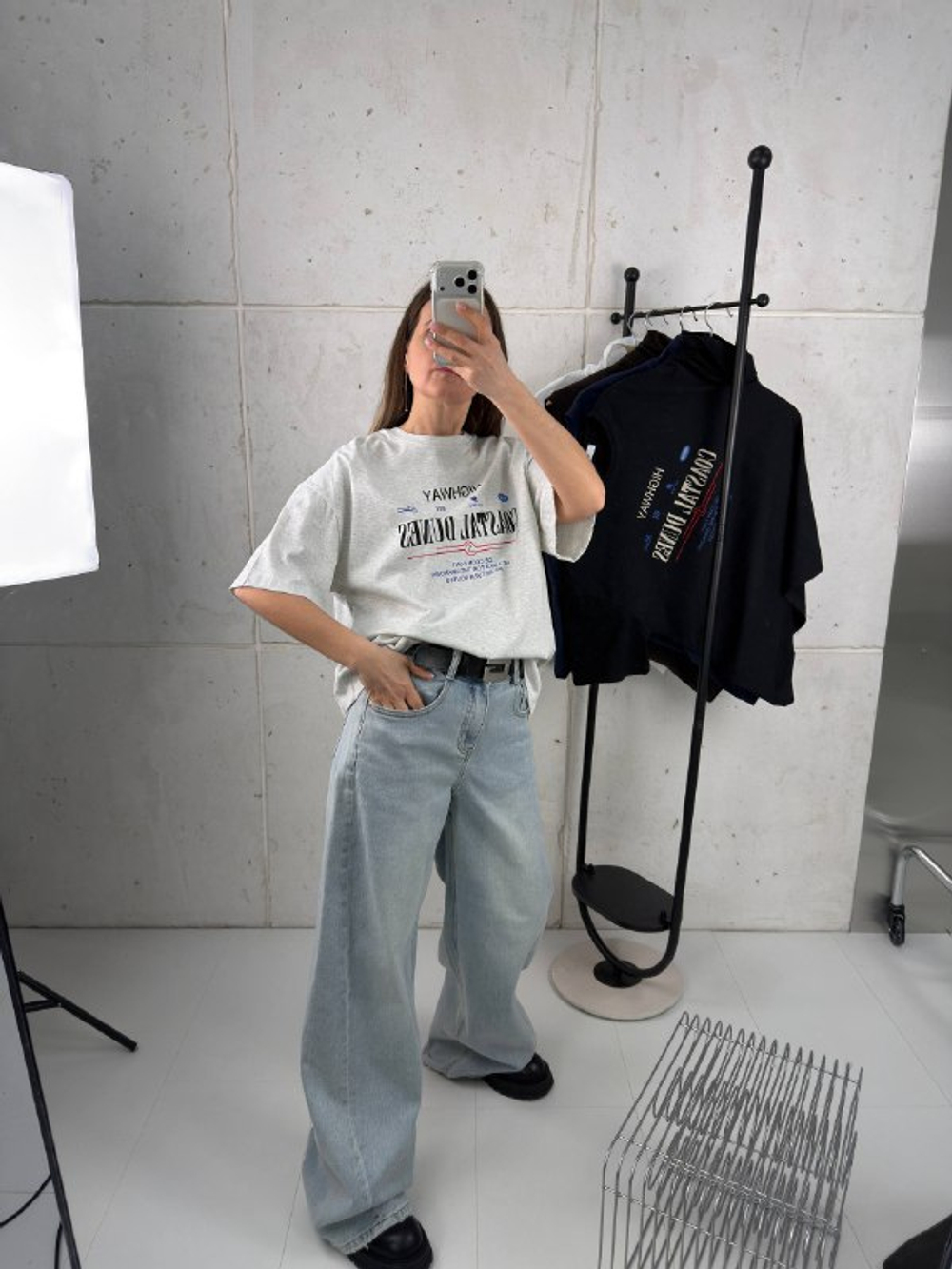 Футболка женская артикул 703 цвет "меланж"