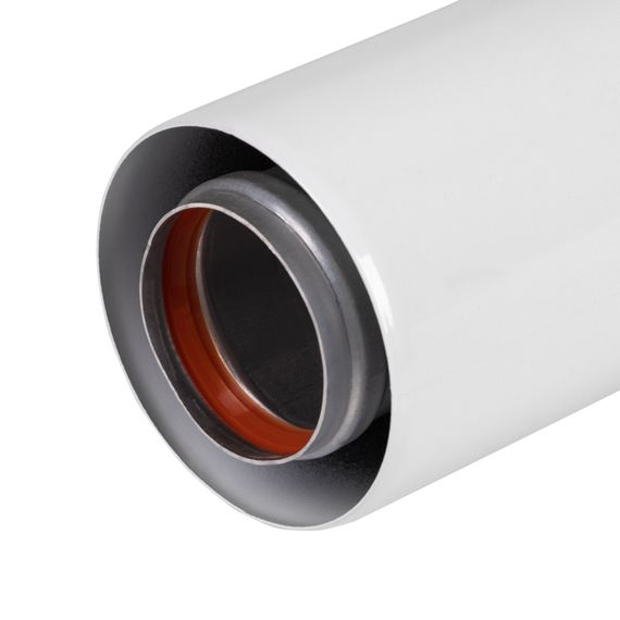 Удлинитель коаксиального дымохода раструбн. Royal Thermo 60/100, 500 мм купить в Москве и Московской области по низкой цене с доставкой по России — (3) Удлинитель коаксиального дымохода раструбн. Royal Thermo 60/100, 500 мм — (3)