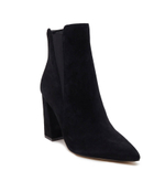 Кожаные ботильоны на каблуке Guess - черный(FL8AVH SUE10)