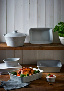 Блюдо для запекания classic kitchen, 18,5х26 см, серое
