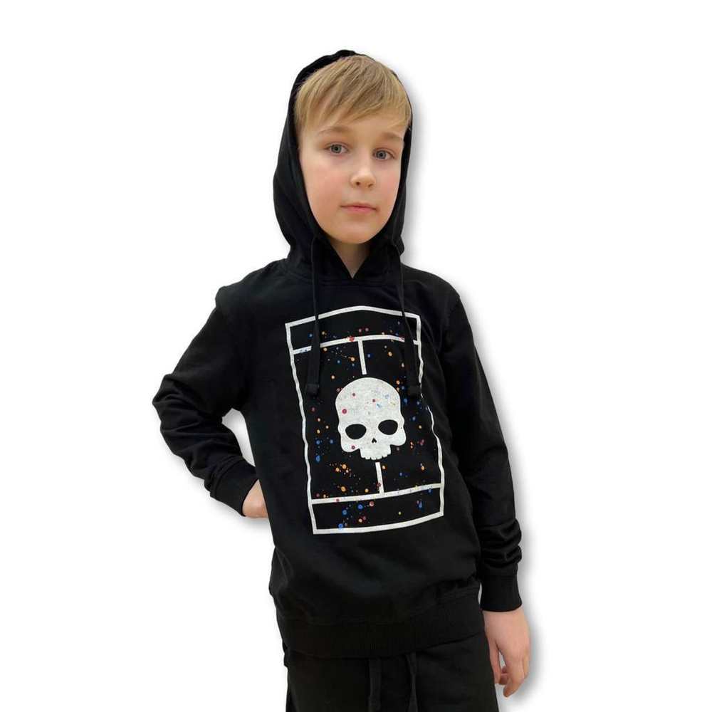 ОДЕЖДА ДЛЯ ТЕННИСА Мальчики, Толстовка HYDROGEN COURT HOODIE .