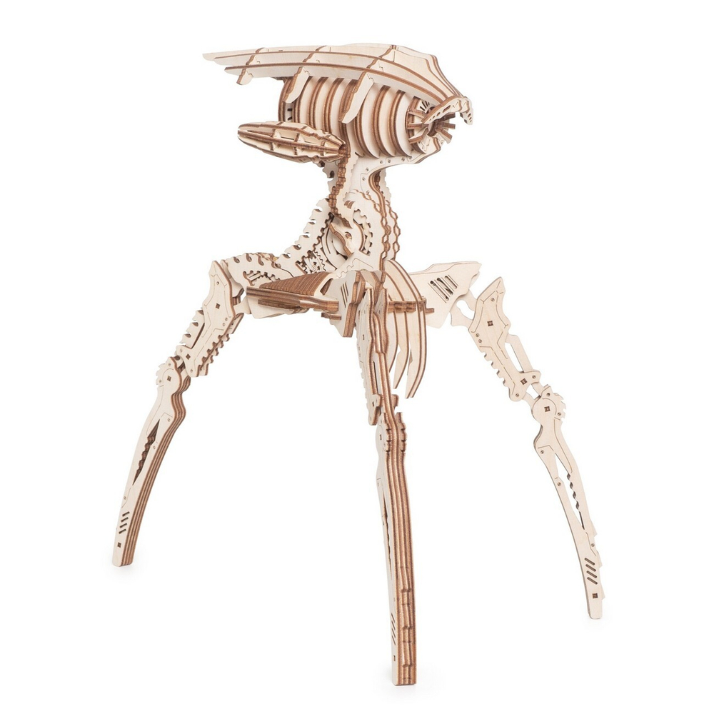 Робот Захватчик миров от Lemmo - Подвижная сборная модель, деревянный конструктор, 3d пазл