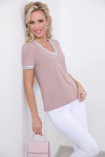 Блузка розовая в спортивном стиле DStrend (Акция)