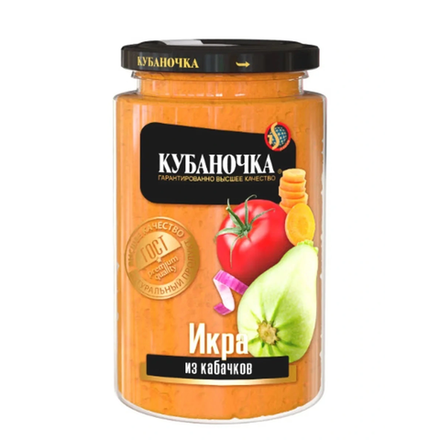 Икра из кабачков Кубаночка 360 гр