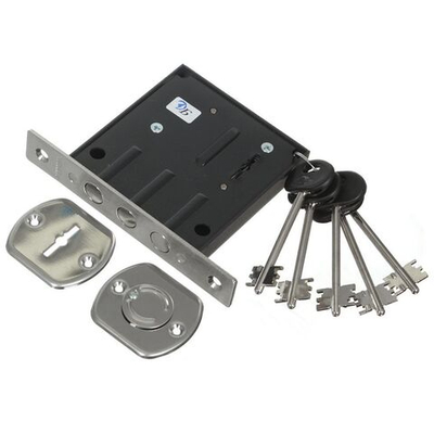 Замок врезной Apecs, ЗВ8 802.0.0 -5 кл, 00010295, без ручки, сувальдный