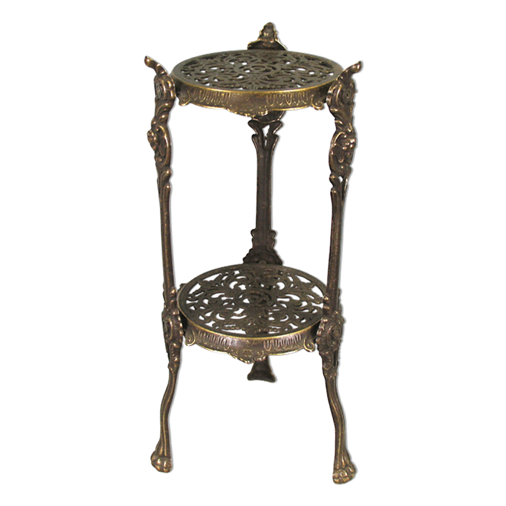 Alberti Livio Столик маленький круглый, 2 полки, 46 см