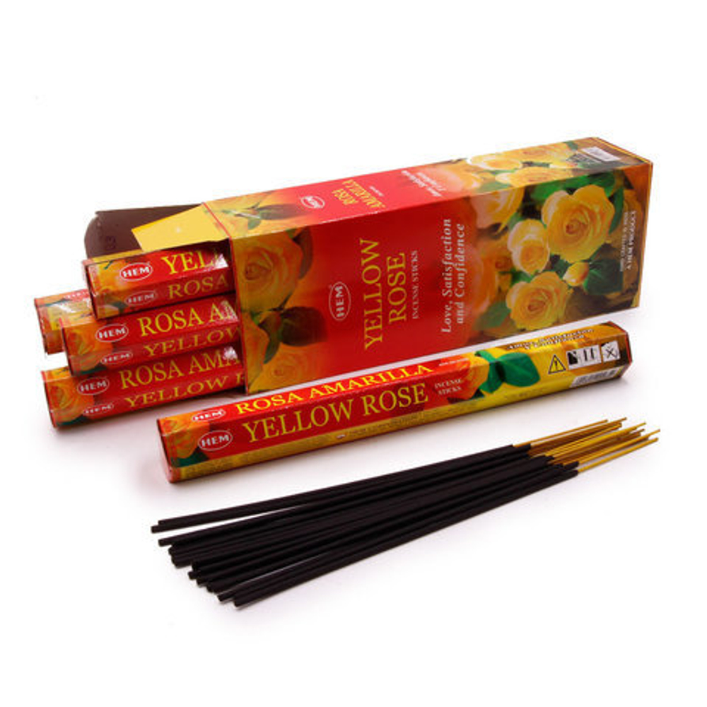 HEM Yellow Rose шестигранник Благовоние Желтая Роза