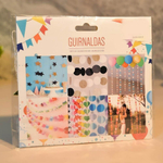 Растяжка "Звездное сияние" 2,5м 7см 24шт, глянец золото