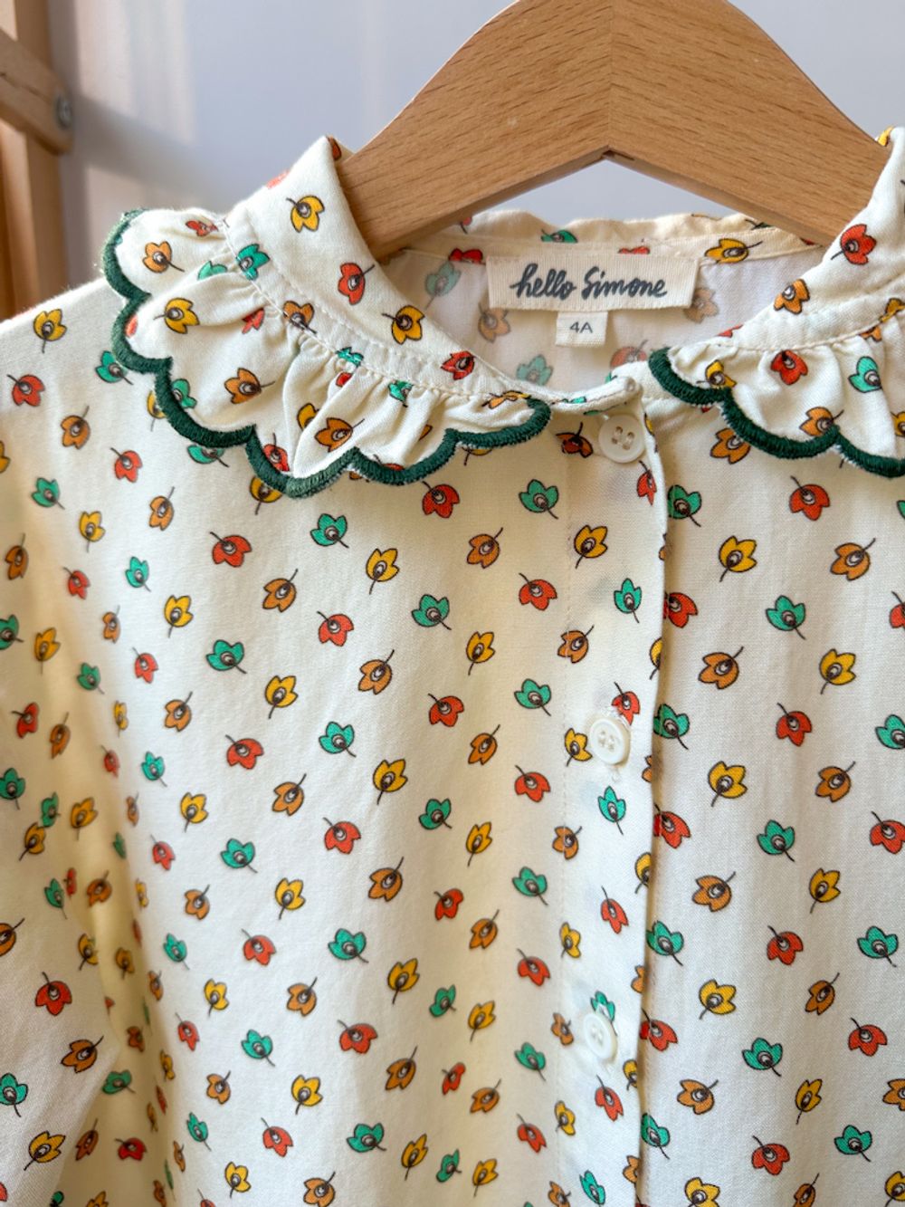 Блузка Hello Simone из хлопка с вискозой, 104