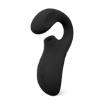 Чёрный массажёр двойного действия Enigma Cruise (Цвет: черный)