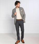 хлопчатобумажные штаны denz turn up Oscar Jacobson - графитовый(53905385)