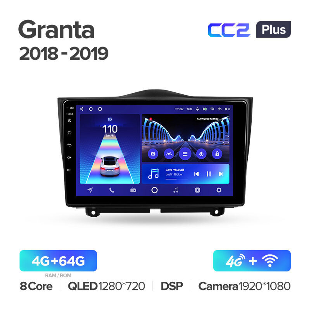 Teyes CC2 Plus 9" для LADA Granta 2018-2019