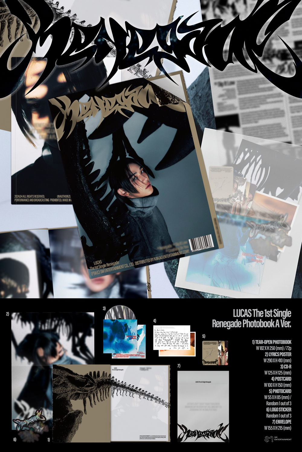 Альбом LUCAS - Renegade (Photo Book Ver.)