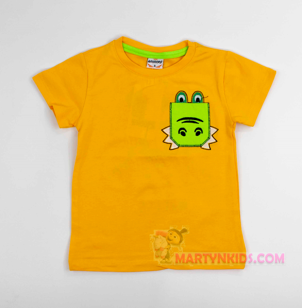 футболка Крокодил кармашек Whoops  4889