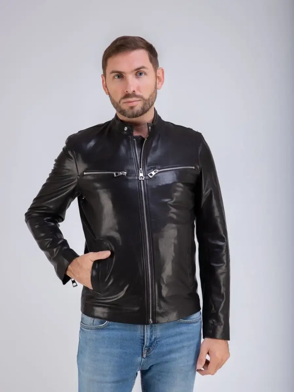 Куртка мужская из натуральной кожи