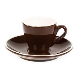 Кофейная пара 70 мл коричневая d 6,2 см h5,8 см   (Бариста) P.L. Proff Cuisine [6]