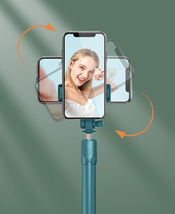Селфи палка штатив монопод для телефона черный
