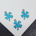 Клевер подвеска, сталь 316, цветная эмаль, р-р 12×9.5мм, штучно