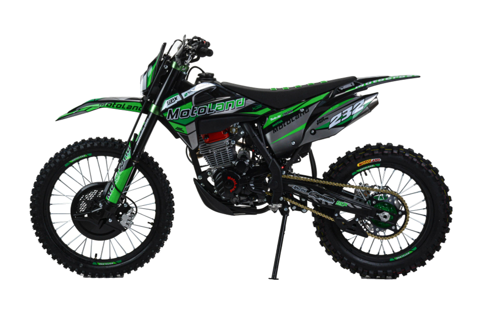 Мотоцикл Кросс Motoland XT300 HS (175FMM 4V) зеленый
