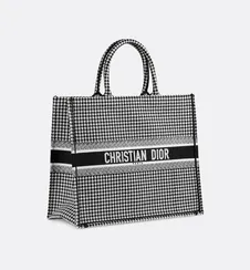Сумка Dior Book Tote черный/белый