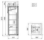 Шкаф холодильный ARKTO D0.5-SL (R290, короткая ручка)