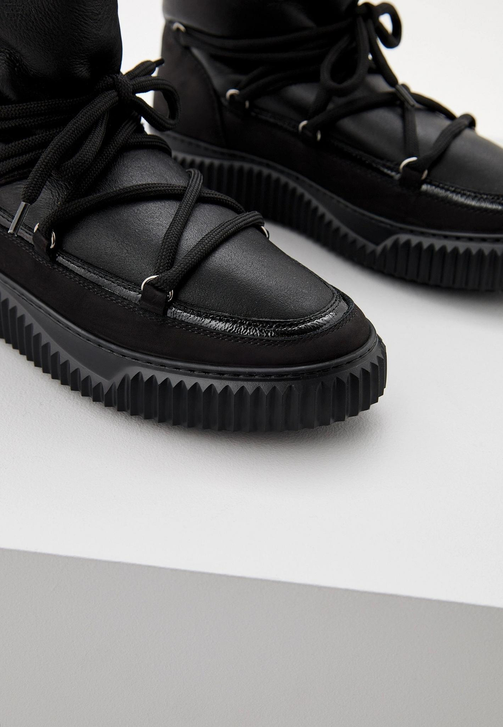 Сапоги жен. Voile Blanche CORTINA шнурки черный