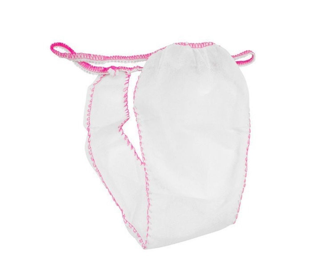 Одноразовые трусики «Tanga» Safety, спанбонд, белые, 25 шт/уп Одноразовые трусики «Tanga» Safety, спанбонд, белые, 25 шт/уп