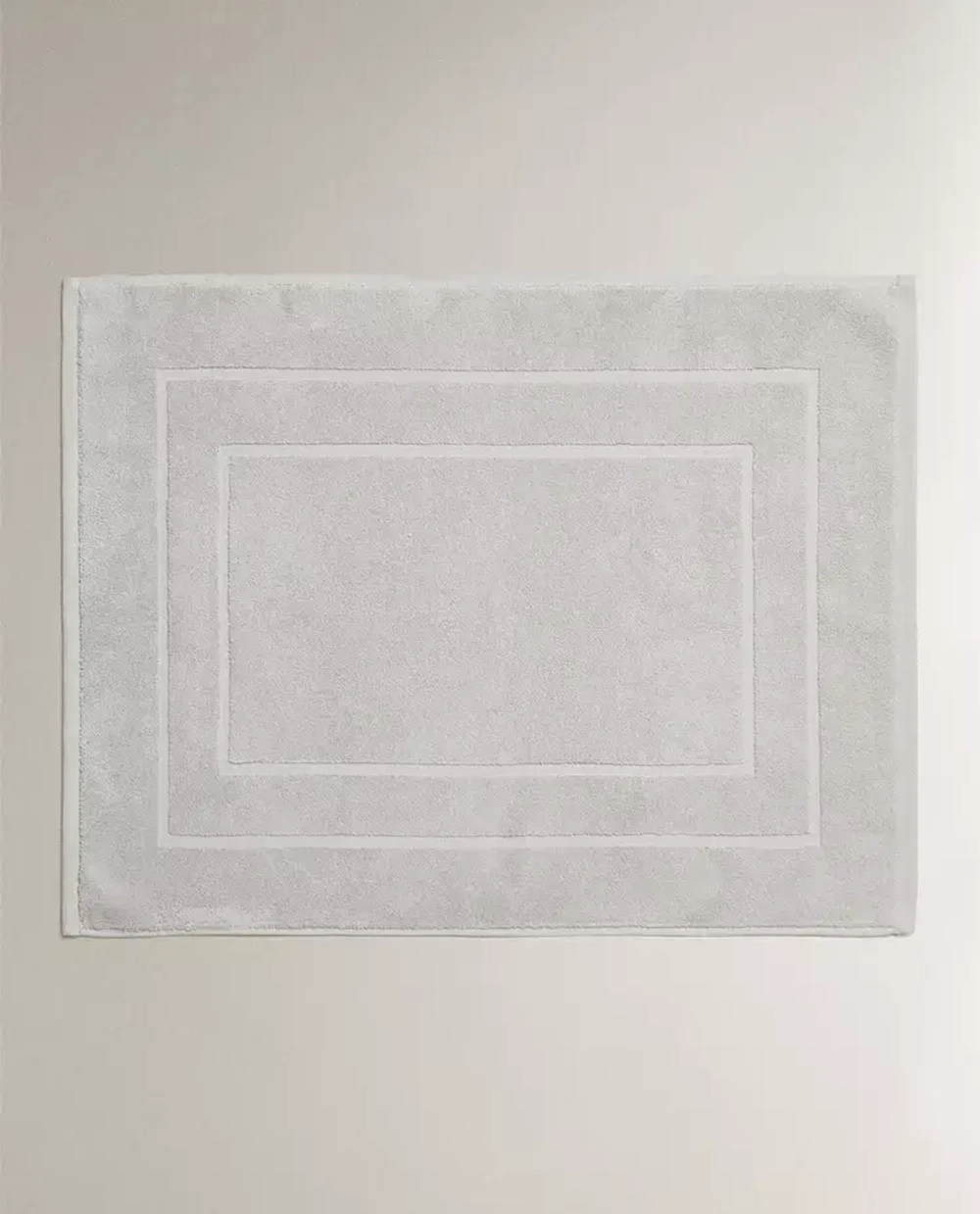 ZARA HOME ХЛОПКОВЫЙ НЕСКОЛЬЗЯЩИЙ КОВРИК ДЛЯ ВАННОЙ, СЕРЫЙ
