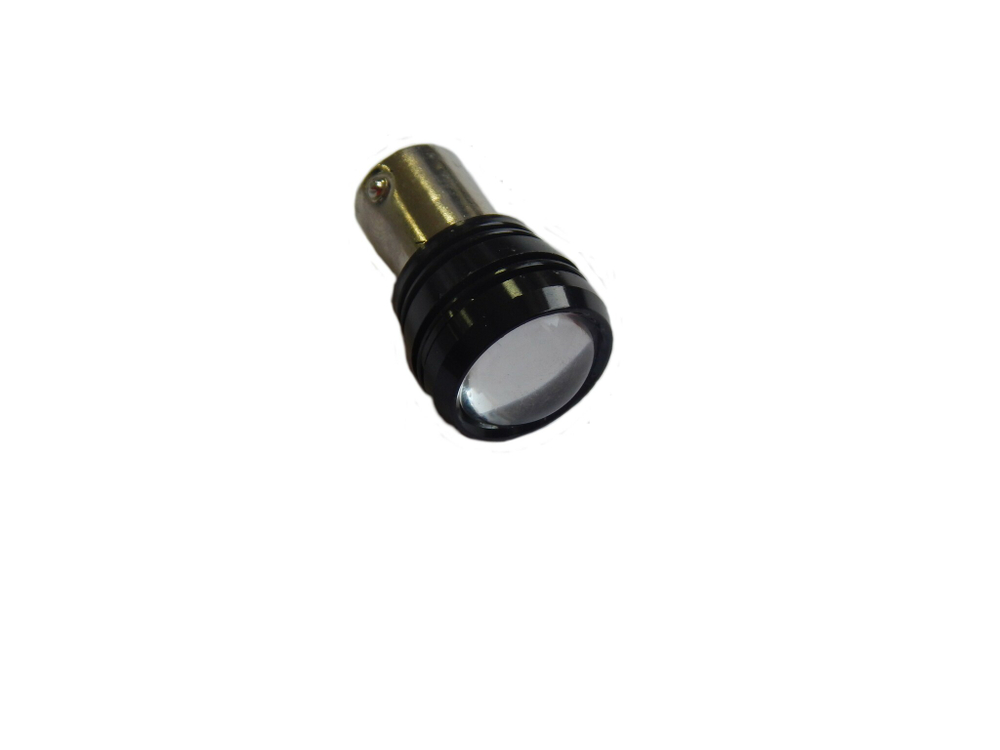 Лампа светодиодная S25-1156-12V линза черная WHITE 4093 + бол цок лампа 4093