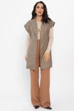 Жилет костюмный Жюлли (бежевый/клетка) Б14490-4М LT Collection