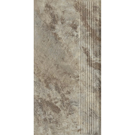 Paradyz Ardis Light - Ступень простая структурная с насечками 300x600