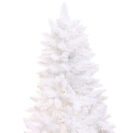 Ёлка «Звон вьюги» 120 см, ПВХ (278 веток), белый иней, Белый