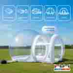 Надувная палатка-шар «BubbleTrees» ПВХ без надувного дна 3,9×3×2,3 м