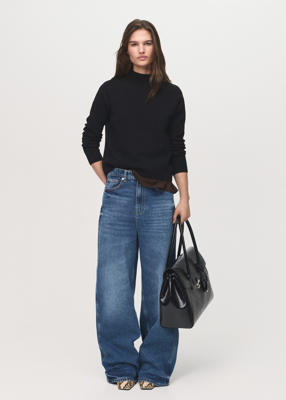 Джемпер с воротником perkins