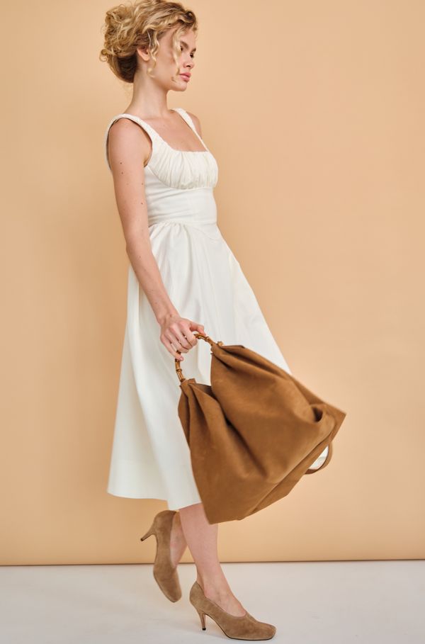 Замшевая сумка Bamboo DBR 30990 светло-коричневый