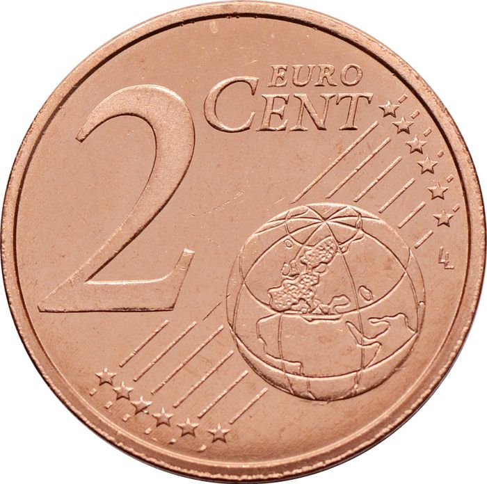2 евроцента 2016 Испания (2 euro cent)