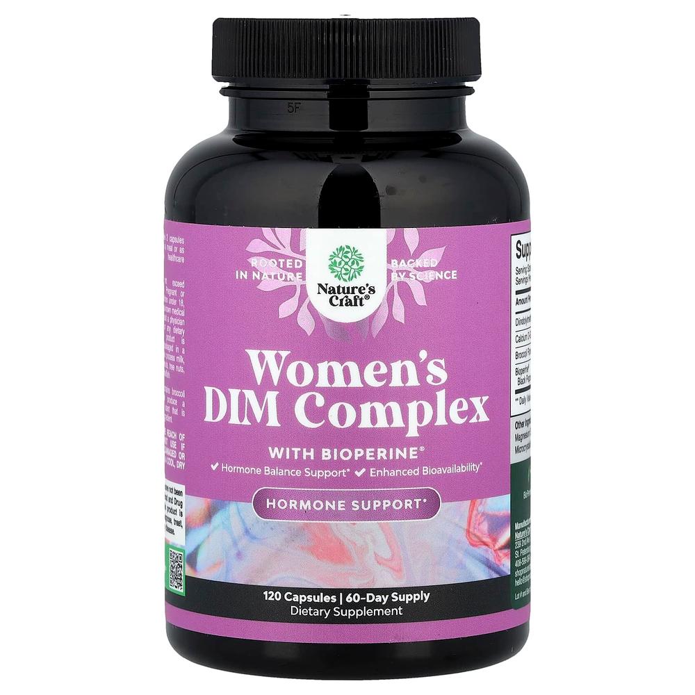 Nature's Craft, DIM Complex с Bioperine®, 120 капсул
